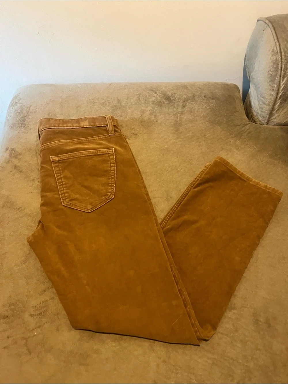 Banana Republic Men's Sued Traveler Pants / Warm Caramel Brown